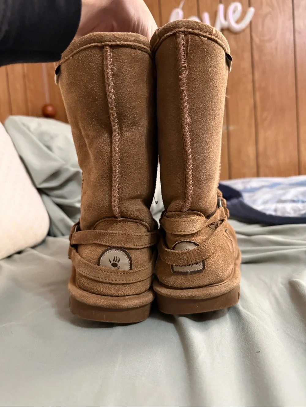BearPaw chestnut suede